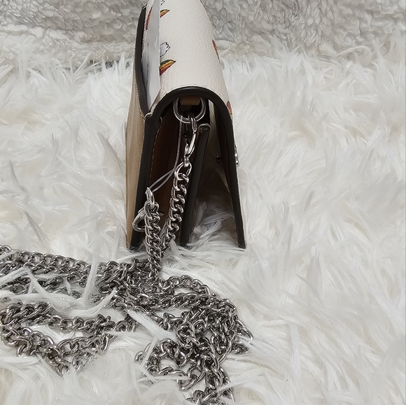 Coach Pride Bags Mini Wallet On A Chain With Rainbow Print 🌈 New - Picture 11 of 14